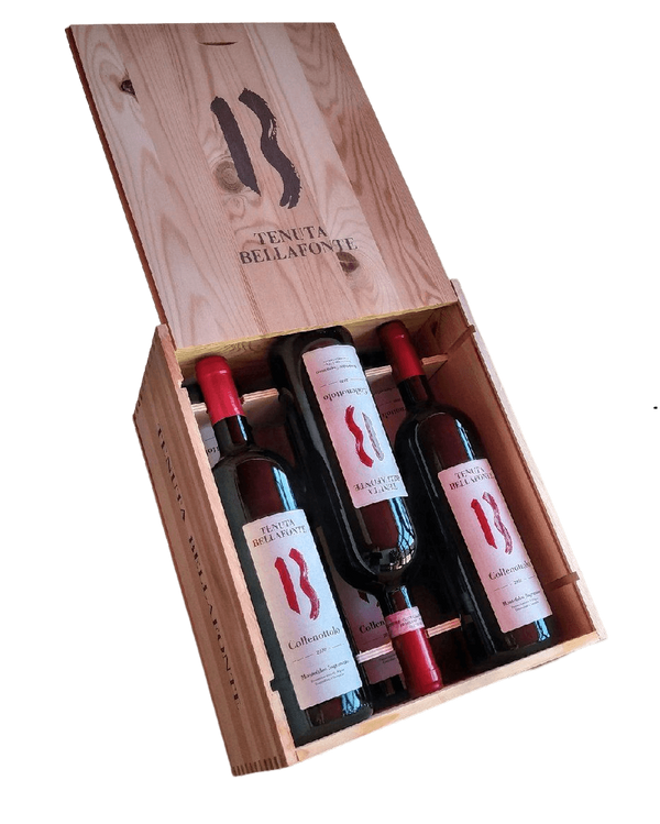 Wooden case 6 bottles